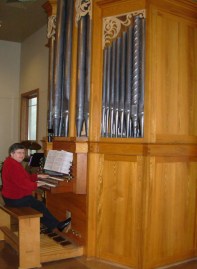 Marian at Messiah organ 1