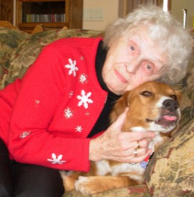 Doris - Abbey on couch - cropped