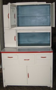 Hoosier that became my chemistry lab in my bedroom.