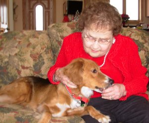 Abbey and Mary sharing a special moment together.