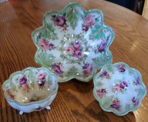 Part of my mom's set of nut cups.