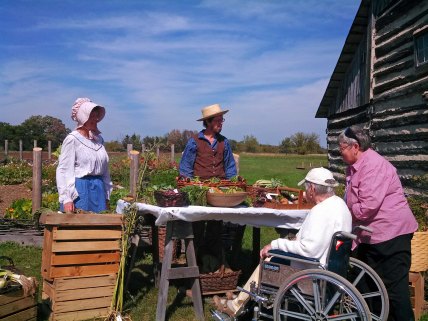 Sampling root vegetables.