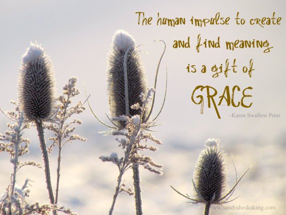 Grace quote with winter scene