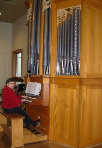 Marian at Messiah organ 2