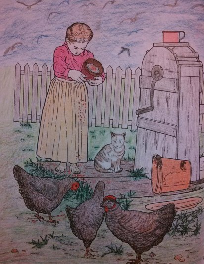 Anna has an amazing eye for detail when her hands are holding colored pencils.