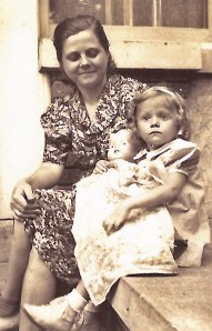 Mom and Nancy, many years before I was born.