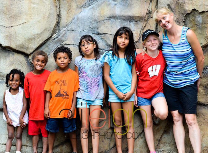 My niece Michelle and her kids