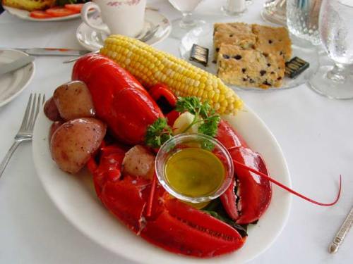 lobster on plate