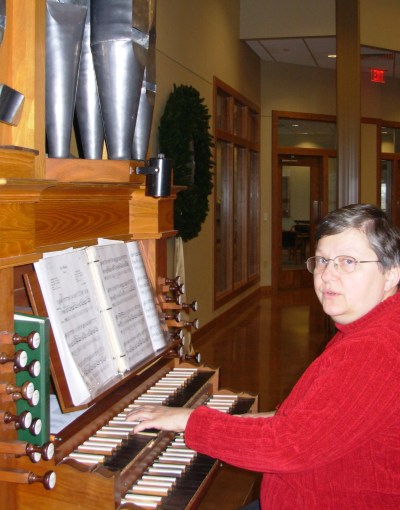 Marian at Messiah organ 3