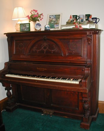 Old upright piano
