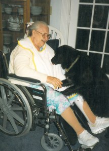 Maia and Selma in wheelchair