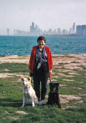 Megabyte and Maia with Marian in Chicago