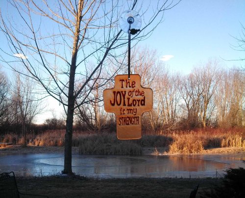 JOY Cross and Pond - closer