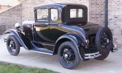 1930 Ford Model A Coupe - I think this is the kind of car Mom drove for this grand adventure.