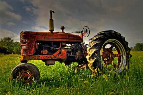 old tractor
