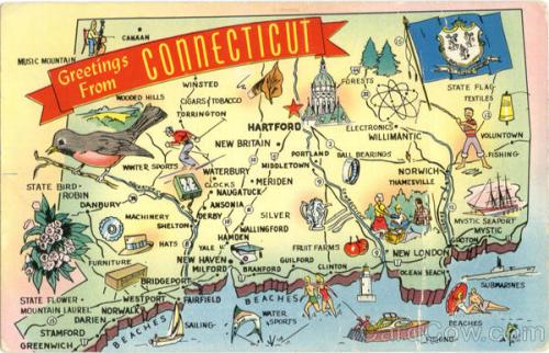 Connecticut Tourist Map
