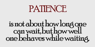 Patience while waiting cropped