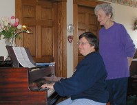 Maxine-Marian at piano